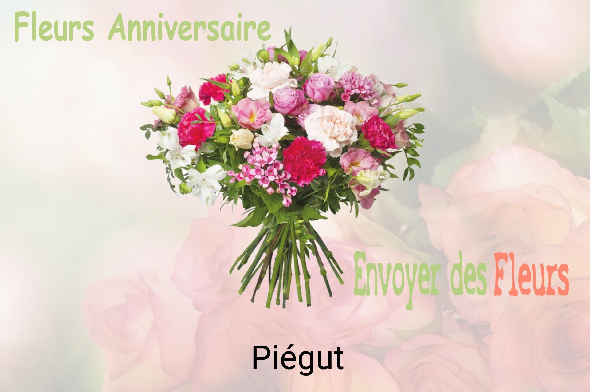 Bouquet de fleurs d’anniversaire livré à Piégut